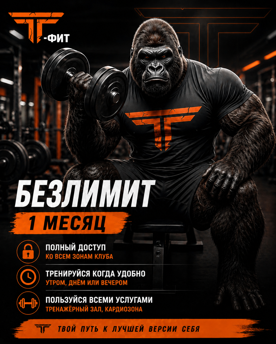 БЕЗЛИМИТ 1 месяц