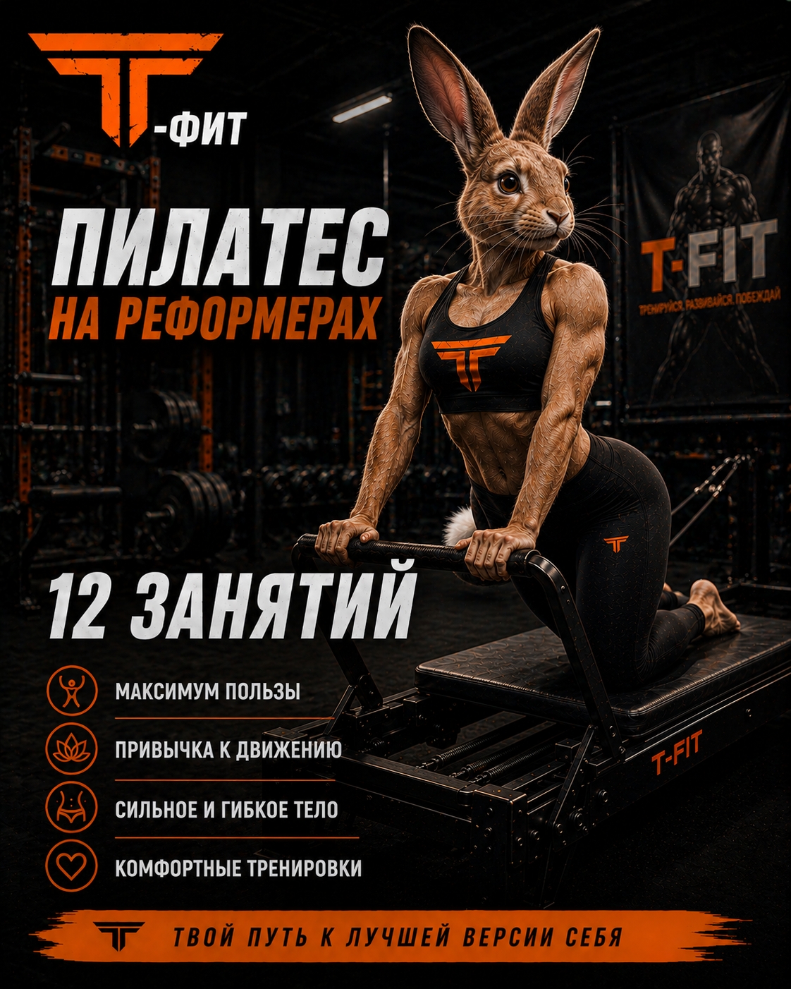 Пилатес на реформерах 12 занятий