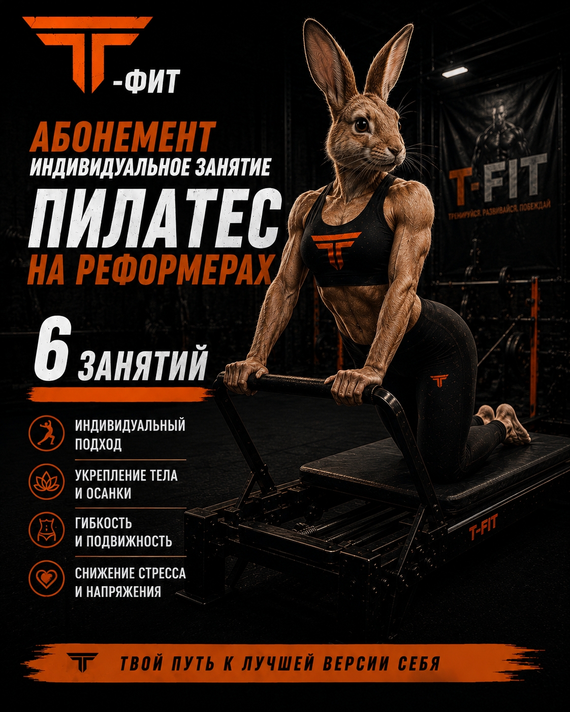 Пилатес на реформерах 6 занятий